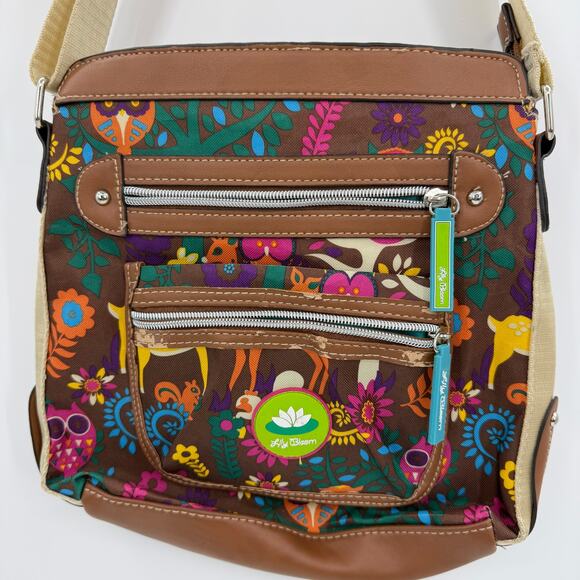 LILY BLOOM Woodland Recycled Plastic Shoulder Bag  Adjustable Strap [FLAW] - Picture 1 of 9